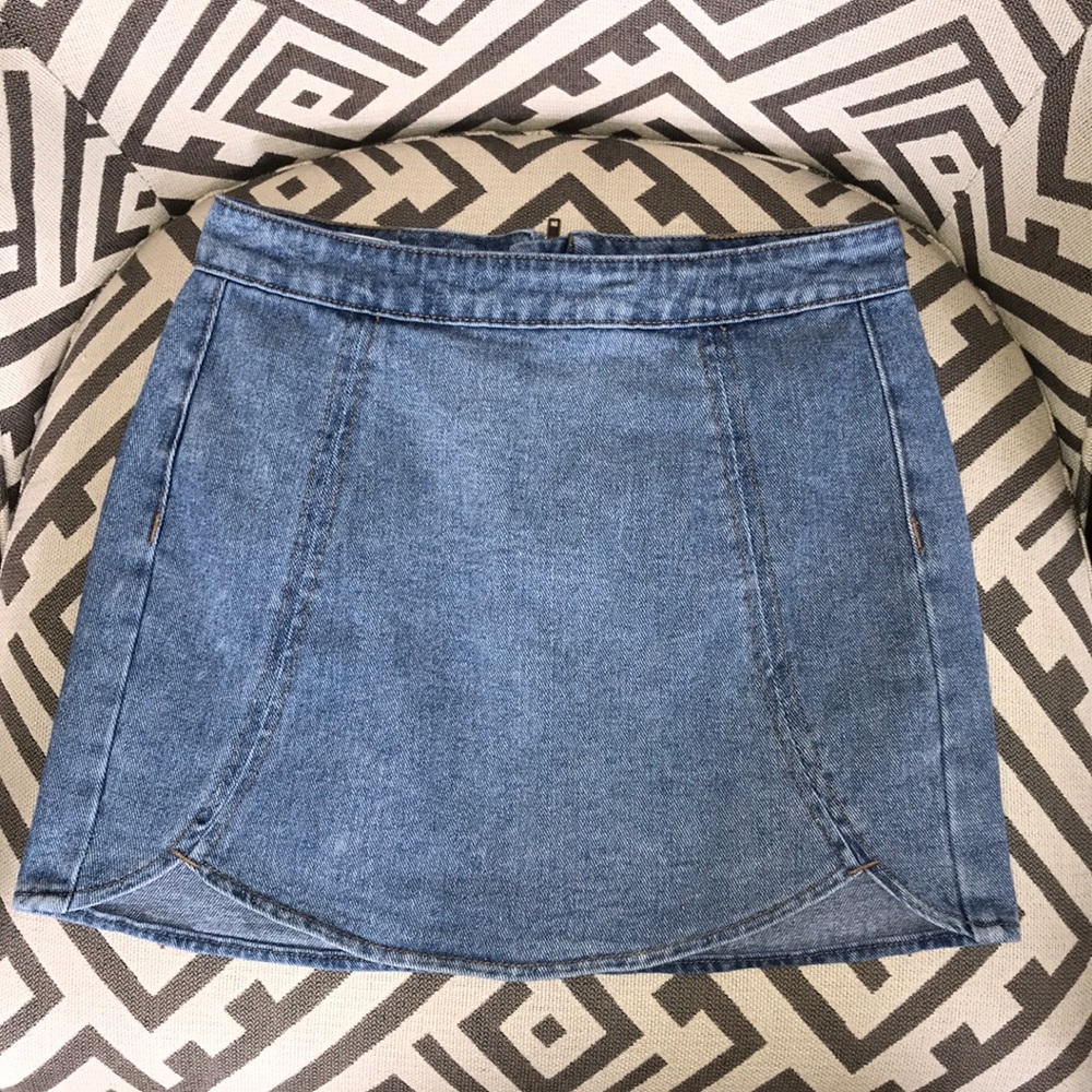PacSun Blue Denim Mini Skirt